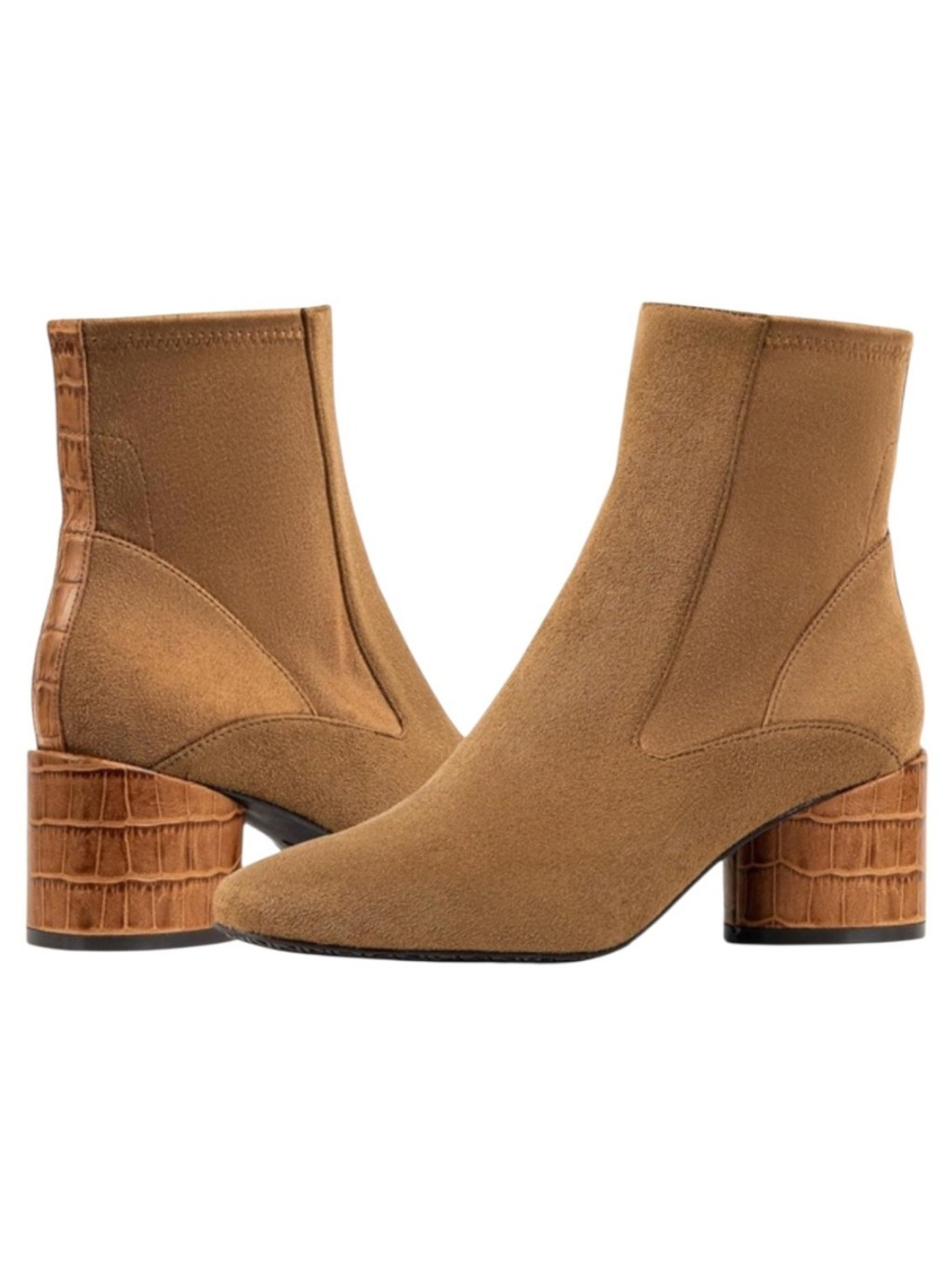 Nwot Donald J. Pliner Gaige Suede Ankle Boots Brown Block Heel Size 9.5